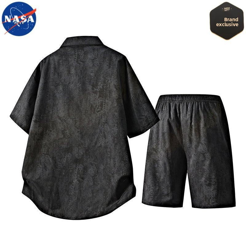 A high-end two-piece shirt set