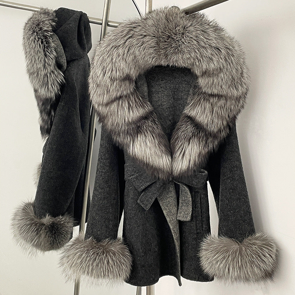 Double-Sided Wool Coat Women's Woolen Jacket