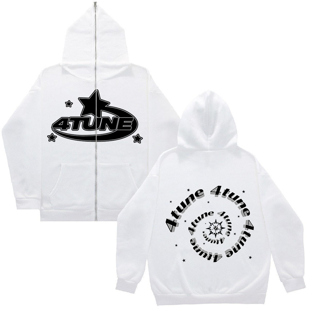 American retro casual hoodie and sweatshirt