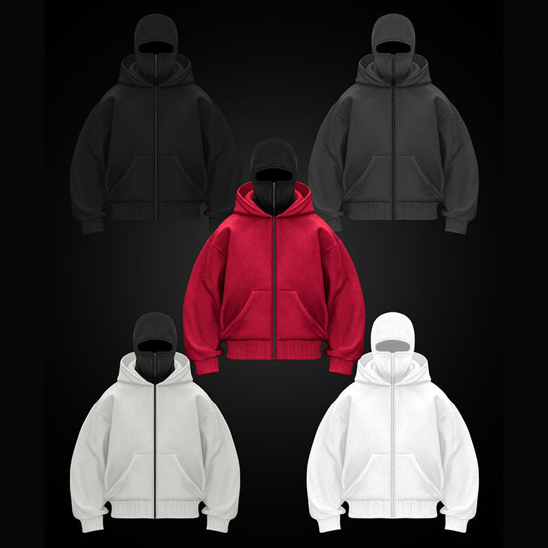 Hooded Zipper Sweatshirt for Men and Women