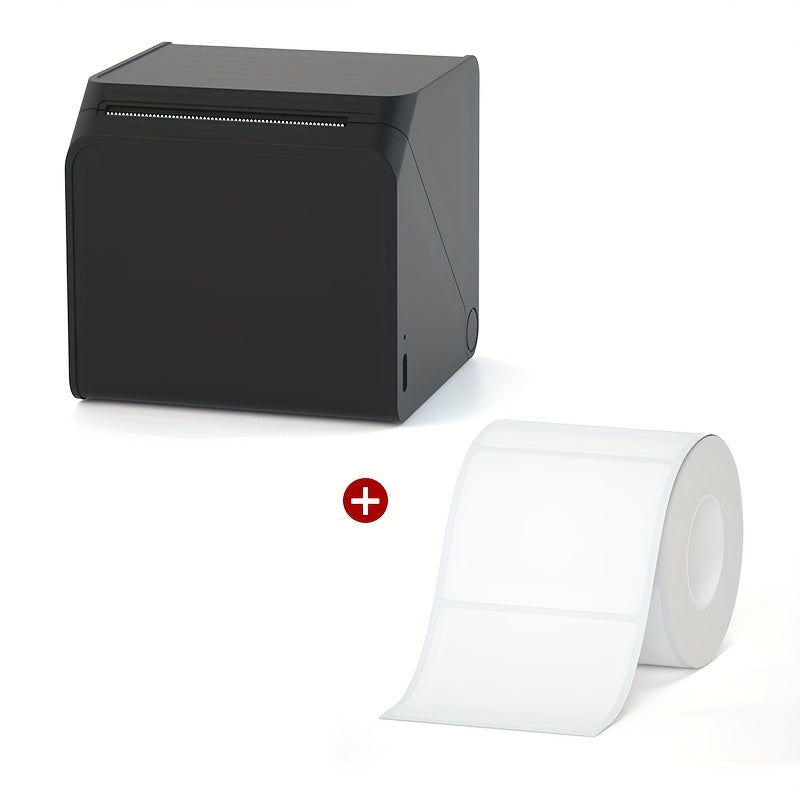 [Portable Label Printer] Portable Label Printer, Inkless Thermal Compact Printer | Connects to Smartphones And Computers, Suitable for Home, Office, Factory, Warehouse, Can Paste Express Face Sheets
