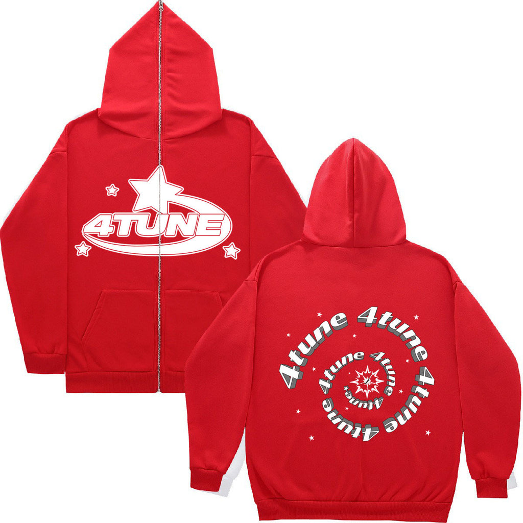 American retro casual hoodie and sweatshirt
