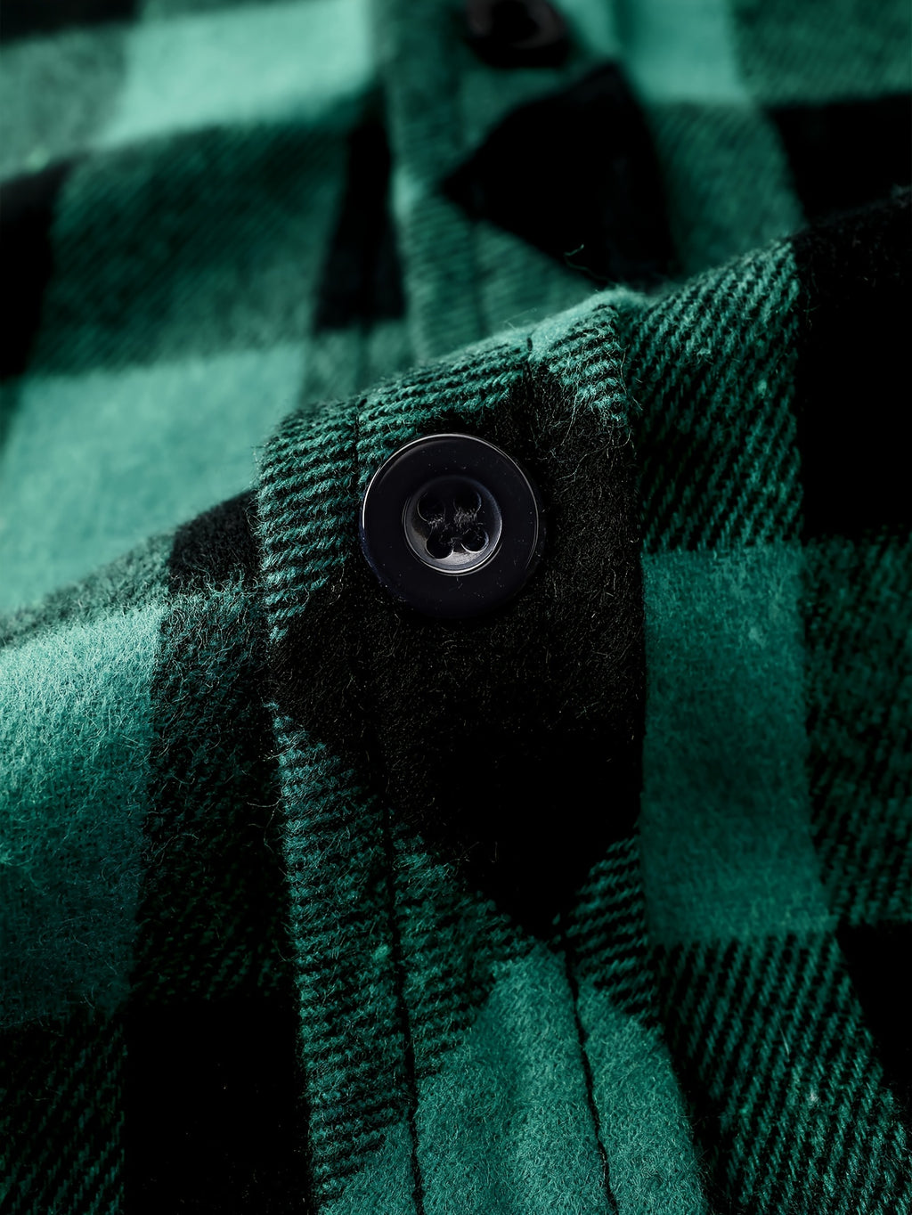 Long Sleeve Casual Regular Fit Button Up Hooded Shirts Jacket, Plaid Shirt Coat For Men