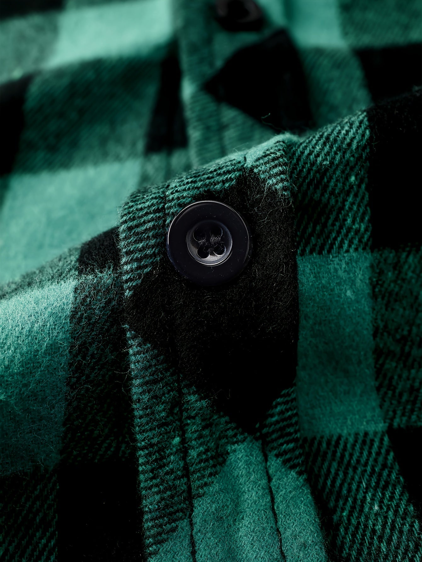 Long Sleeve Casual Regular Fit Button Up Hooded Shirts Jacket, Plaid Shirt Coat For Men