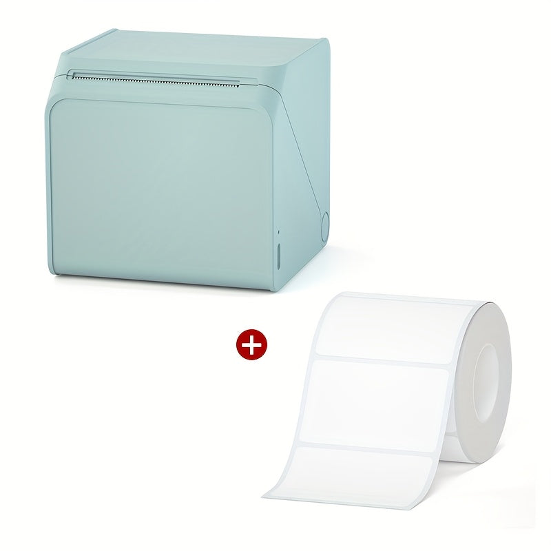[Portable Label Printer] Portable Label Printer, Inkless Thermal Compact Printer | Connects to Smartphones And Computers, Suitable for Home, Office, Factory, Warehouse, Can Paste Express Face Sheets
