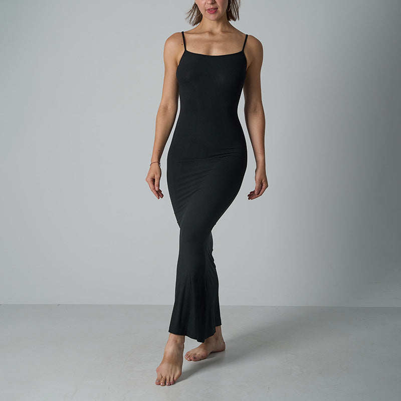 Soft Lounge Ribbed Modal Long Dress