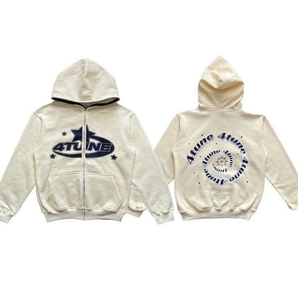 American retro casual hoodie and sweatshirt